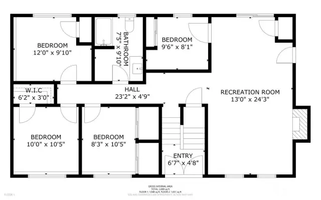 Downstairs floor plan.
