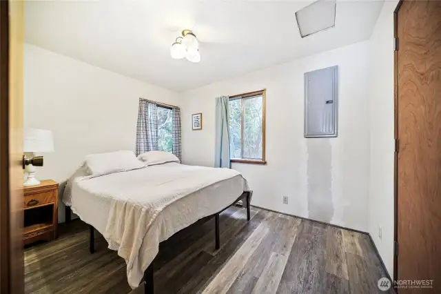The main bedroom offers a cozy retreat at the end of the day.