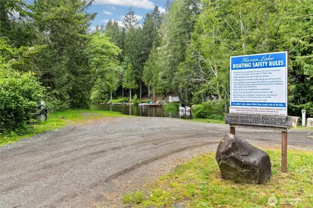 Public Boat Launch.