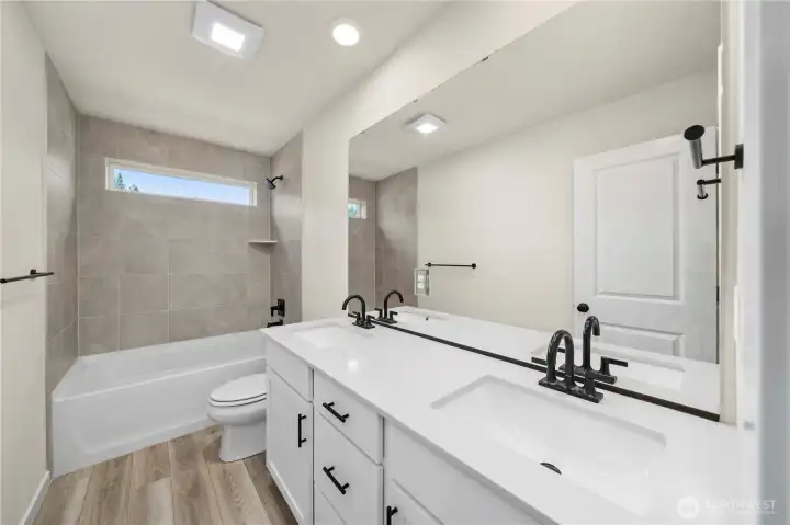 Disclaimer Secondary photos of same floor plan on different lot in different community: Photos are from another Warren, finishes, upgrades, and features may vary.