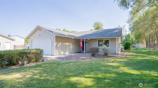 Front right of home