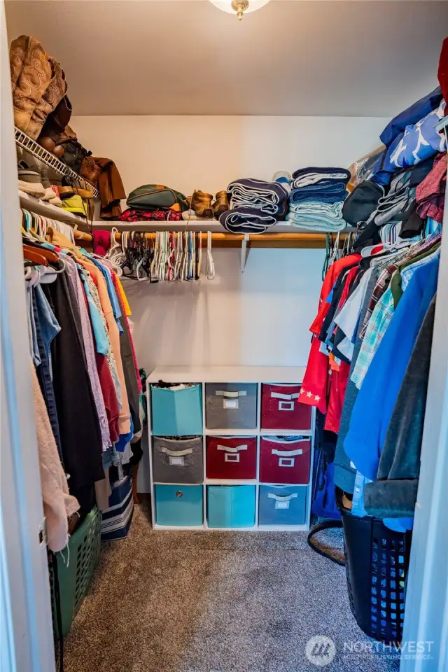 Primary walk in closet