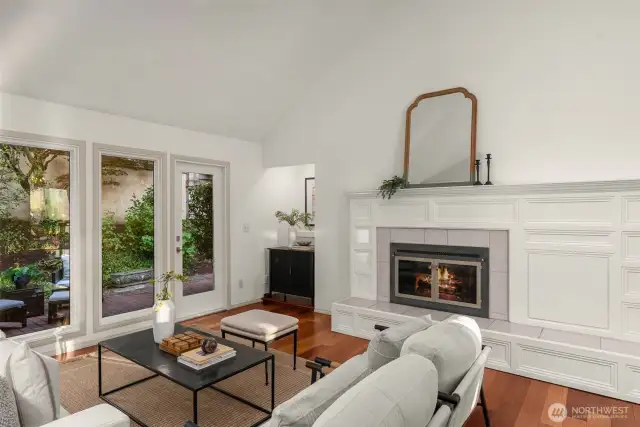 Secondary living room comes right off of the kitchen.