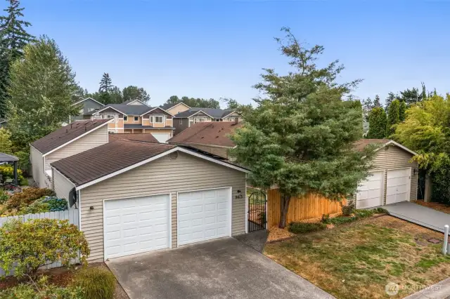 2 car garage and fully fenced yard!