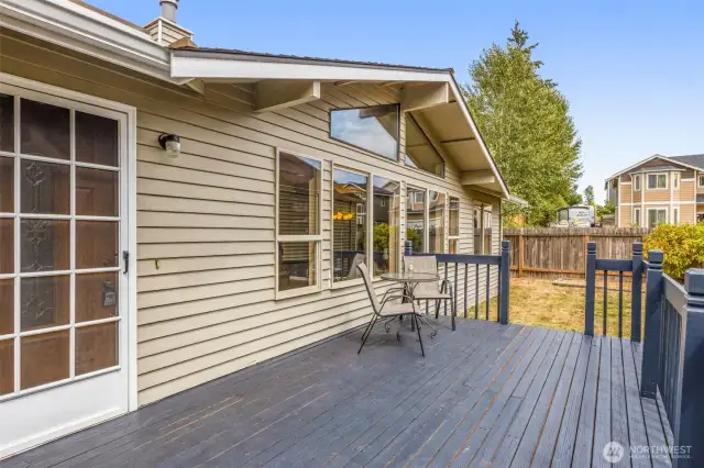 Deck off front door