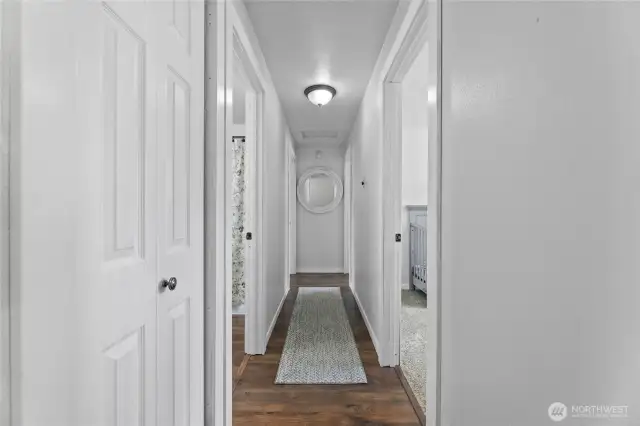 Hallway to all bedrooms