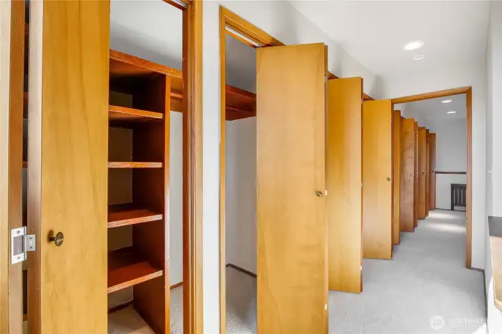 Plenty of closet space and room for a king-size bed