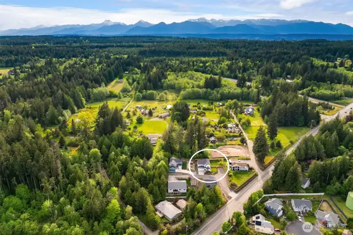 Looking west toward the Olympics.  Great central location!