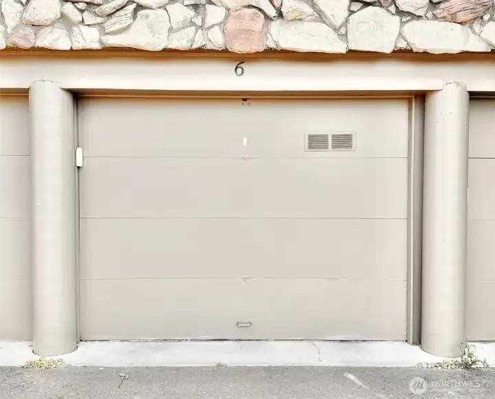 Deep 1+ Car Garage Plus You Can Park Another Car in Front of the Garage Door.