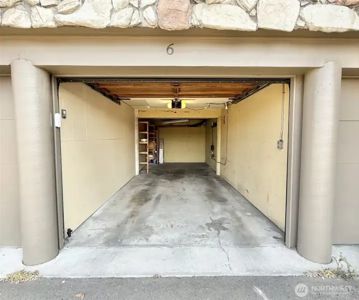 Deep 1+ Car Garage Plus You Can Park Another Car in Front of the Garage Door.