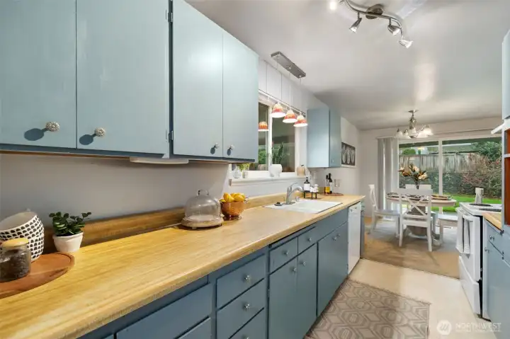 Kitchen and dining area