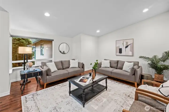 Gorgeous vaulted ceilings and fresh interior paint