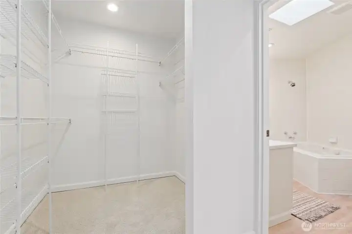 Primary closet