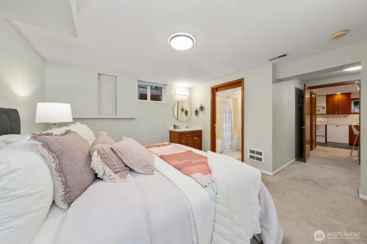 Bedroom also has an en suite full bath