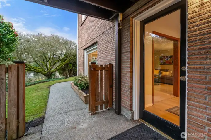 Another entrance to the lower level.