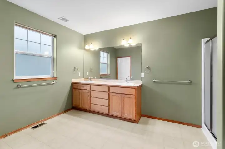 Large primary bathroom