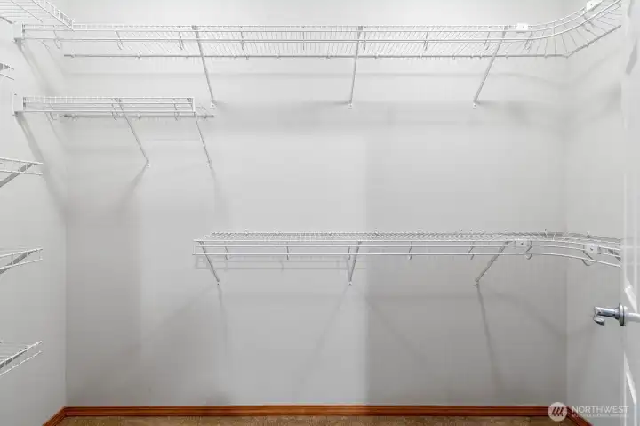 Large primary walk-in closet