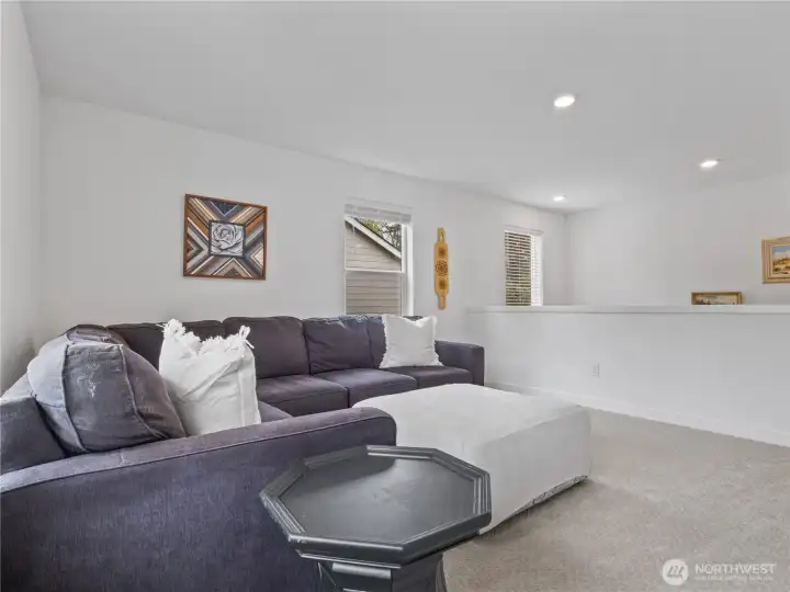 Another view of the loft--big enough for a sectional couch.