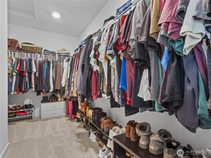 Also off the primary bedroom is a good size walk-in closet.