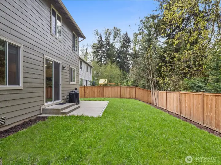 A patio just right for outdoor enjoyment.