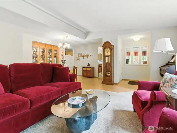 Light-filled living spaces with a comfortable layout designed for everyday living and easy flow between rooms.