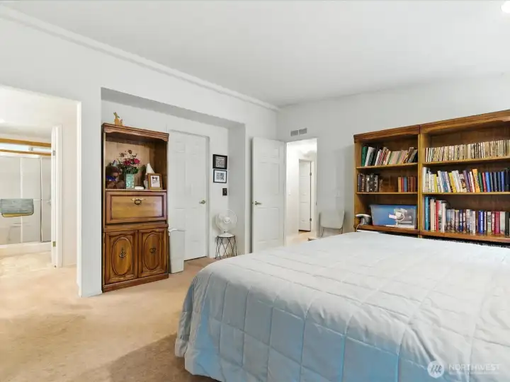 The primary bedroom features a convenient ensuite bathroom, offering privacy and ease for your daily routine.