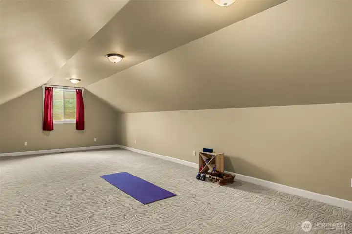 3/4 bath in bonus area.