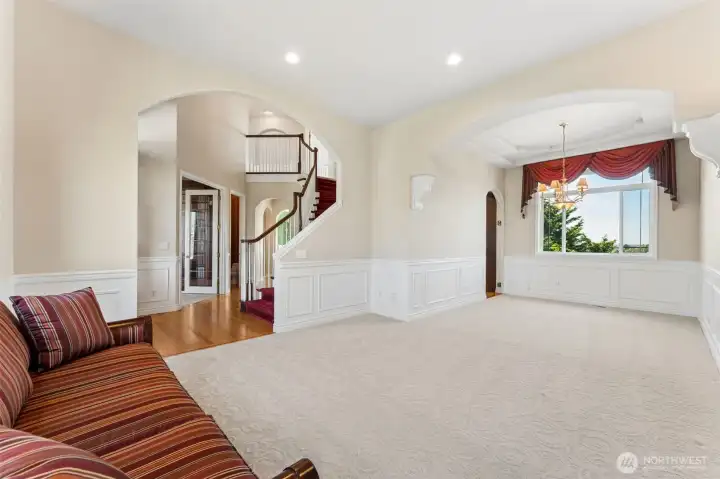 Formal living room off the entry