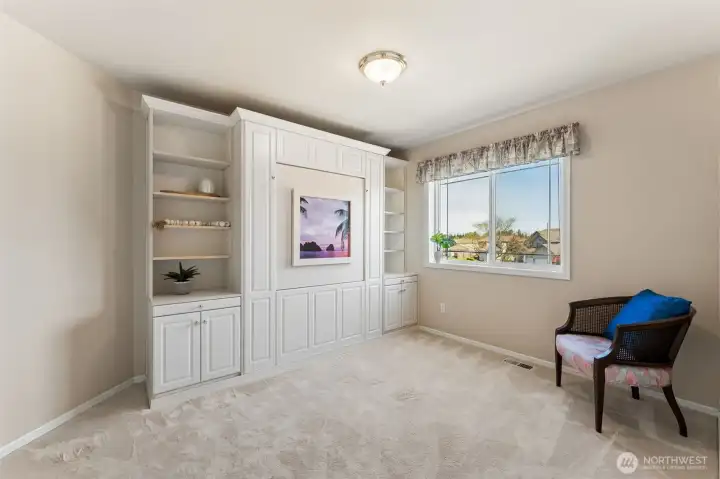 Bedroom 3 with a murphy bed