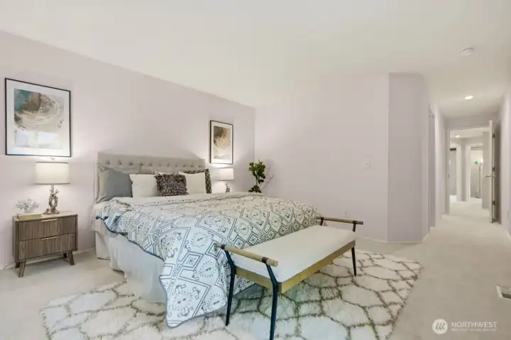 Primary bedroom is very peaceful and retreat-like, primary has a full bath and large walk in closet! Primary bedroom is very peaceful and retreat-like, primary has a full bath and large walk in closet!