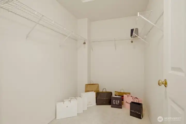 Large walk in closet! Large walk in closet!