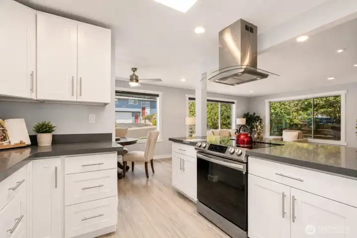 Kitchen View – Spacious kitchen with plenty of counter space and natural light Kitchen View – Spacious kitchen with plenty of counter space and natural light