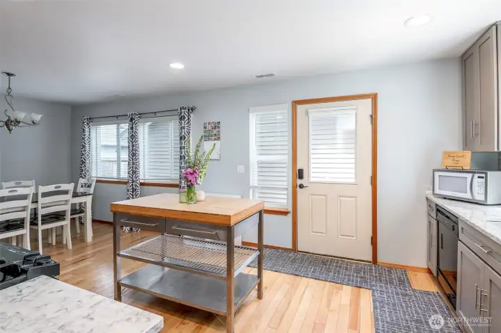 Door to backyard/garage