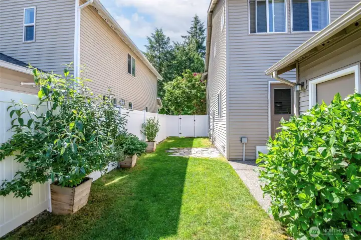 House with 2 car detached garage and amazing backyard!