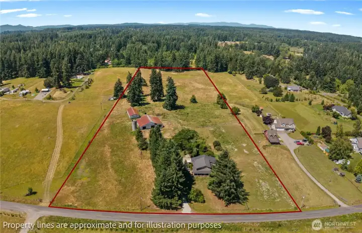 4 Car Covered Parking for Tractors, Trucks, Etc, 4000 sqft Barn, Silo, 2 Seasonal Ponds, Fenced and Cross-Fenced, Multiple Pastures, Main House, Outbuildings, Well House and more!