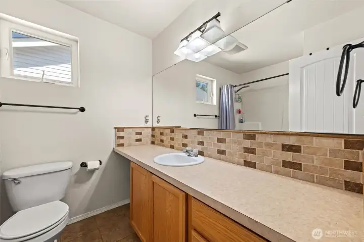 Full bathroom upstairs