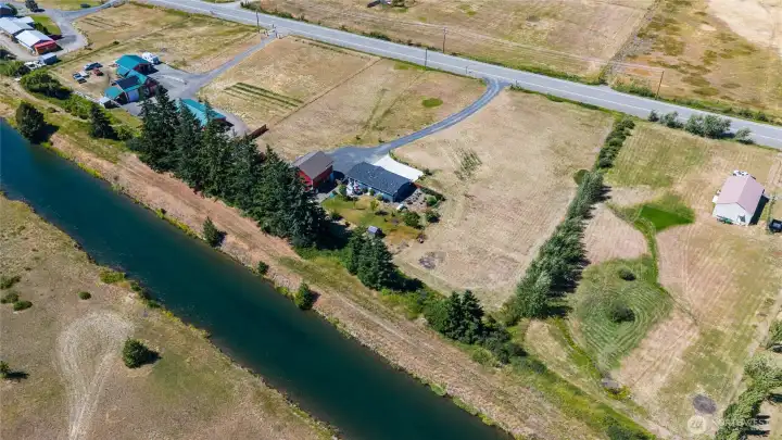 Aerial view of property