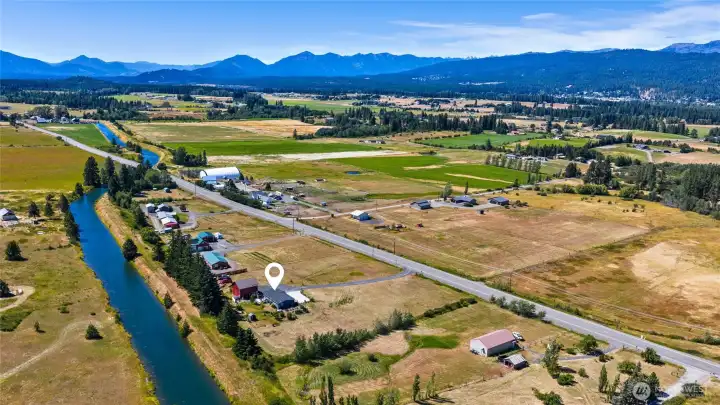 Aerial view of property