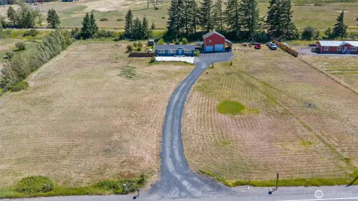 Aerial view of property