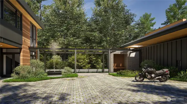 Guest house rendering breeze way