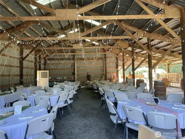 They had a beautiful wedding in the barn last summer!  Event venue space, anyone?