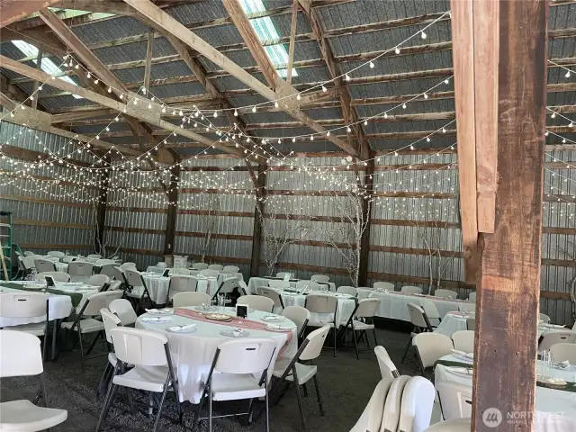 Beautiful event space in the barn!!!