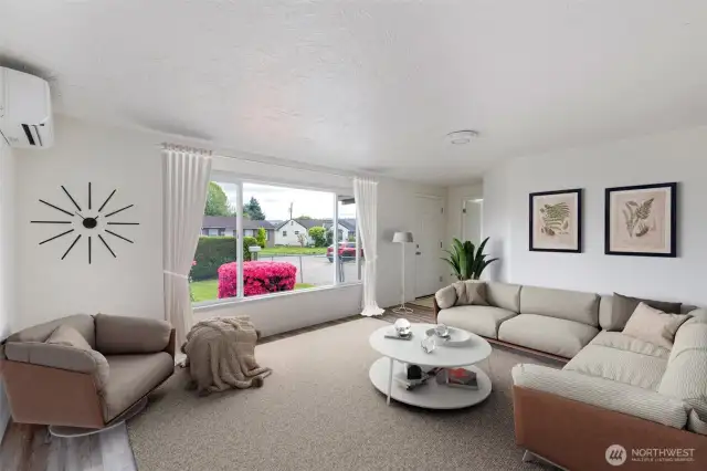 Virtually Staged living room