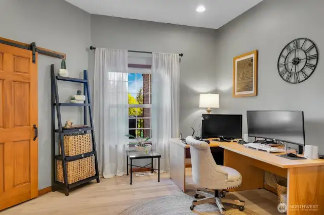 Office with closet, could serve as a 5th bedroom