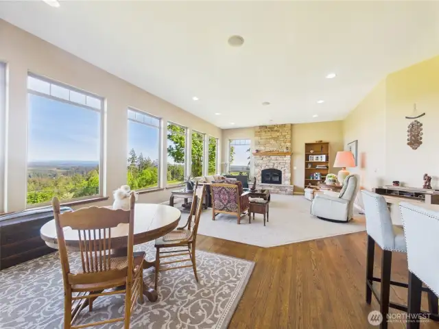 VIEW FROM KITCHEN - To Family Room