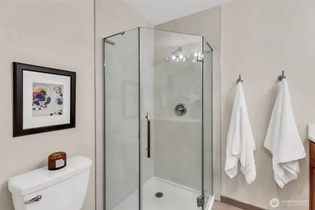 Primary shower.