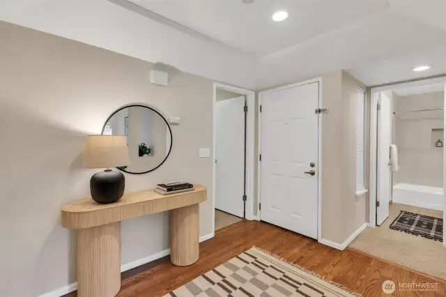Looking back to the front door.