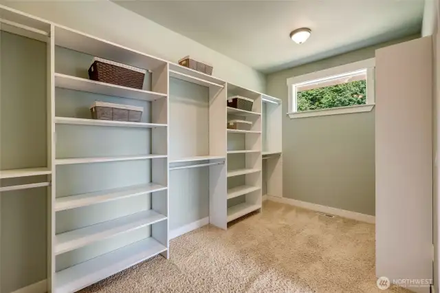 Primary walk in closet