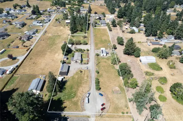 Outline of both parcels