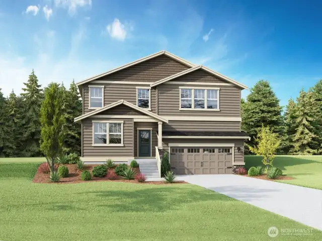 Welcome to Wolf Point in Edgewood!  The Stafford elevation C with dropped garage for extra stoage.Photo's are for representational purposes only. Colors and finishes may differ.